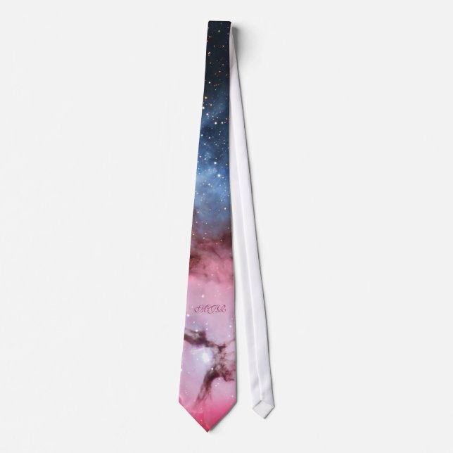 Monogram Trifid Nebula Neck Tie (Front)
