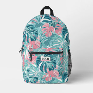 Monogram Tropical Beach Girls School Backpack