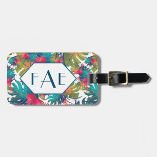 Monogram Tropical Floral Luggage Tag