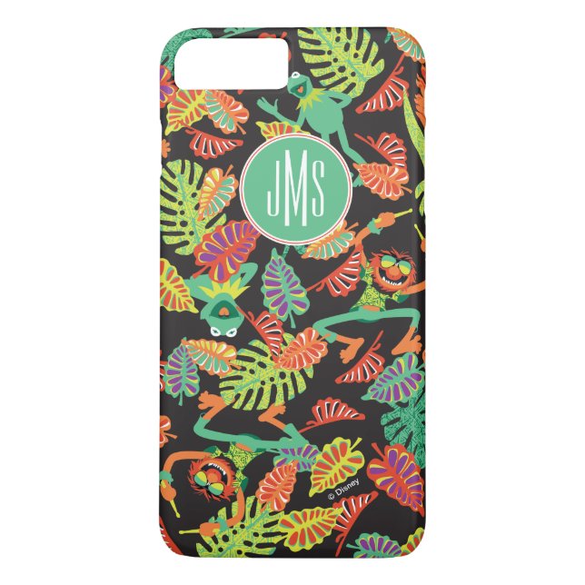 Monogram Tropical Kermit & Animal Pattern Case-Mate iPhone Case (Back)