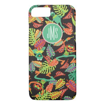 Monogram Tropical Kermit & Animal Pattern Iphone 8/7 Case by muppets at Zazzle