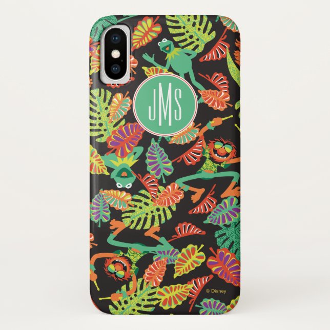 Monogram Tropical Kermit & Animal Pattern Case-Mate iPhone Case (Back)