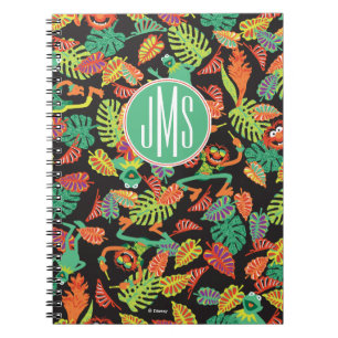 Monogram Tropical Kermit & Animal Pattern Notebook