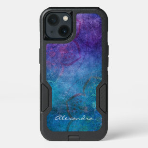 Monogram Turquoise and Green Lotus Flower iPhone 13 Case