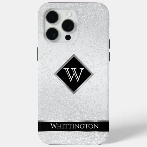 Monogram Twinkle Ombre _ White iPhone 15 Pro Max Case