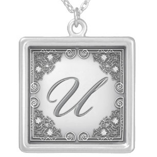 Monogram "U" Necklace