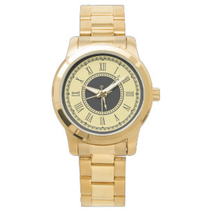 Monogram Unisex Gold Oversized  Watch