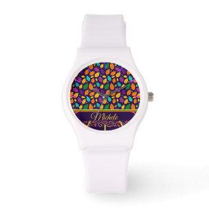 Monogram Vibrant Autumn Leaves Watch