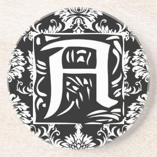 Monogram Vintage A Wedding Anniversary Coasters
