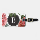 Monogram Vintage Botanical Print | Luggage Tag