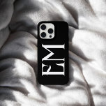 Monogram Vintage Chic Black iPhone 14 Case<br><div class="desc">Vintage monogram.</div>