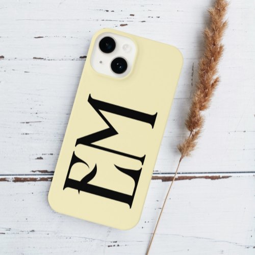 Monogram Vintage Chic Yellow iPhone 14 Case