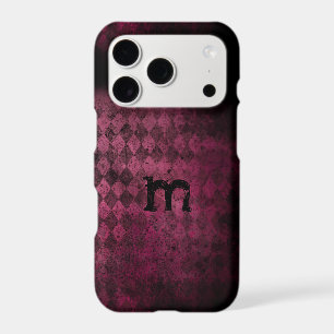 Monogram Vintage Eggplant and Plum Argyle iPhone 17 Pro Case
