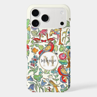 Monogram Vintage Faux Embroidered Pattern iphone 17 Pro Max Case