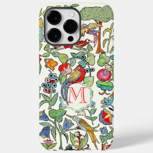 Monogram Vintage Faux Embroidered Pattern iphone Case-Mate iPhone 14 Pro Max Case