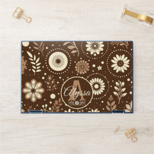 Monogram Vintage Floral Harmony HP Laptop Skin