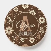 Monogram Vintage Floral Harmony