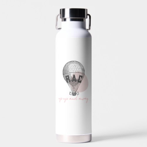 Monogram Vintage Hot Air Balloon Water Bottle