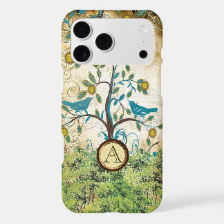 Monogram Vintage Love Birds in a Tree iPhone 17 Pro Max Case