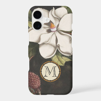 Monogram Vintage Magnolia Floral Pattern iphone 17 Case