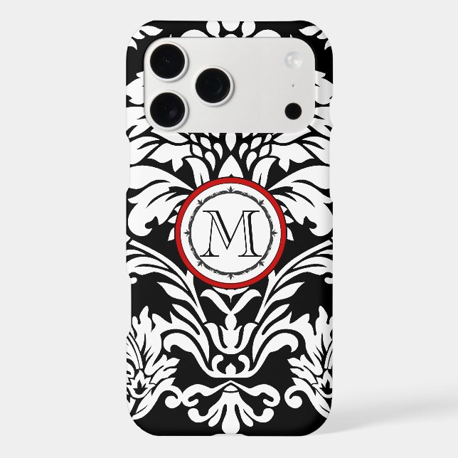Monogram Vintage Magnolia Flower Pattern iphone Case (Back)