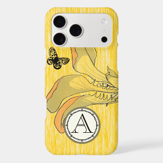 Monogram Vintage Modern Dandilion Floral iphone 17 Pro Max Case