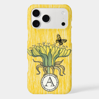 Monogram Vintage Modern Dandilion Flower iphone 17 Pro Max Case