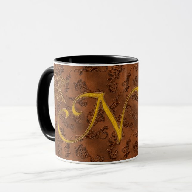 Monogram Vintage N Mug (Front Left)