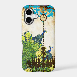 Monogram Vintage Peacock Chandelier Damask iPhone 17 Case