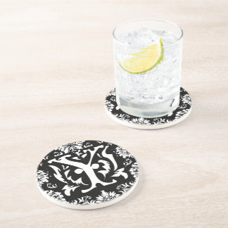 Monogram Vintage Y Wedding Anniversary Coasters