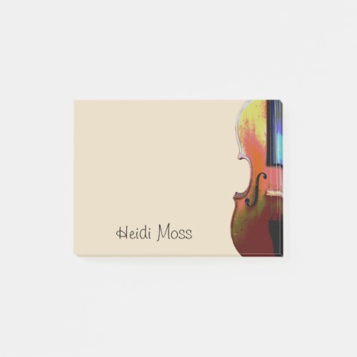 Monogram Violin Post_it Notes