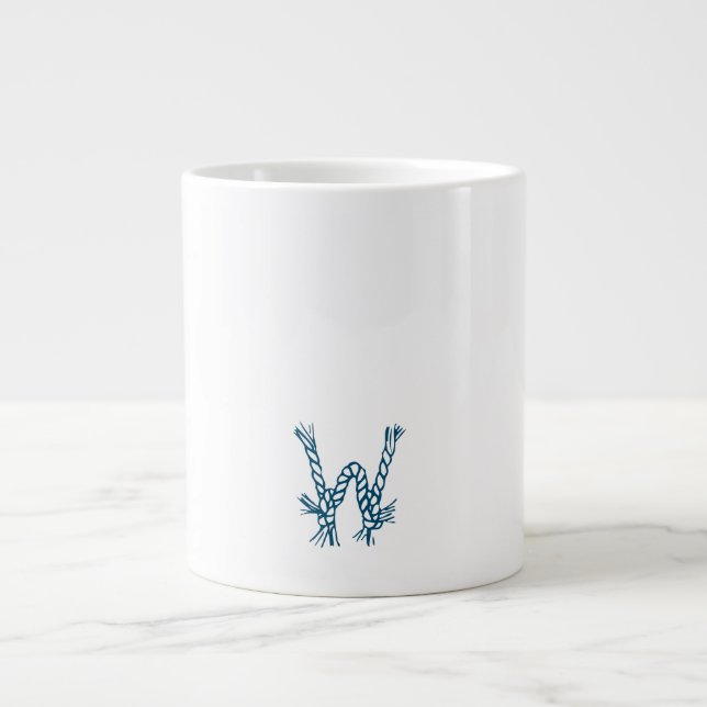 Monogram W Giant Coffee Mug (Front)