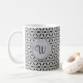 Monogram W Mug Monogram Initial Template