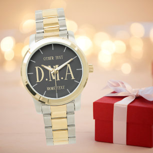 Monogram Watch Men Personalised Elegant Classy 12