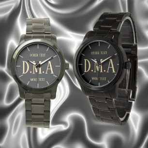 Monogram Watch Men Personalized Elegant Classy 14