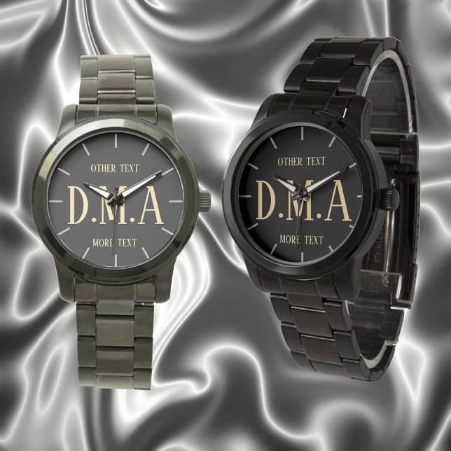 Monogram Watch Men Personalized Elegant Classy 14 (Creator Uploaded)