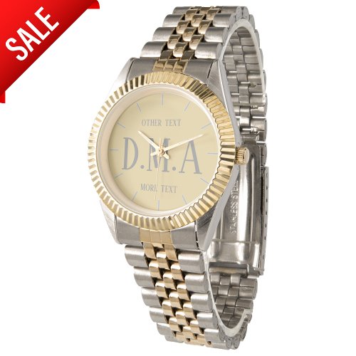 Monogram Watch Women Personalized Elegant Classy