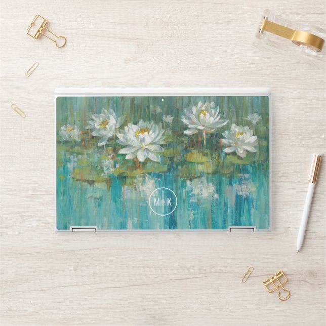 Monogram | Water Lily Pond 2 HP Laptop Skin (Desk)