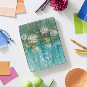 Monogram   Water Lily Pond iPad Smart Cover