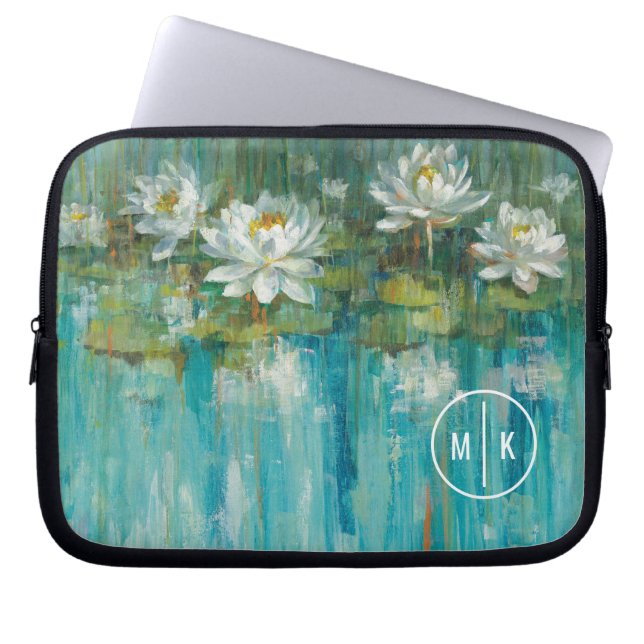 Monogram | Water Lily Pond Laptop Sleeve (Front)