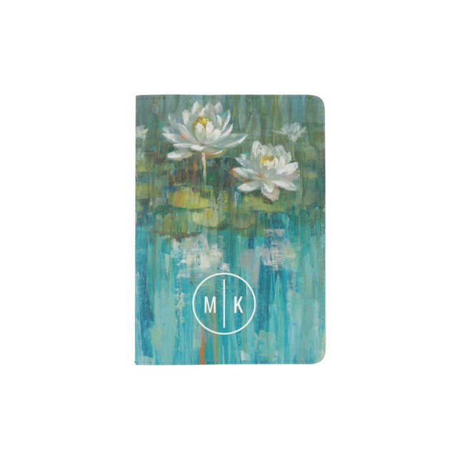 Monogram | Water Lily Pond Passport Holder (Front)