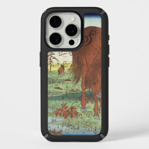 Monogram Watercolor Horse Vintage Painting iPhone 15 Pro Case