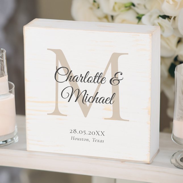 Monogram Wedding Box Geschenkschachtel (Creator Uploaded)