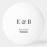 Monogram Wedding Bridesma Gift Personalized Black
