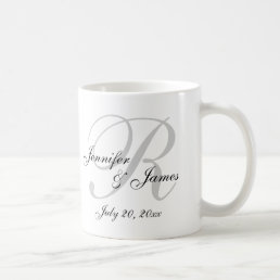 Monogram Wedding Custom Mug Party Favor