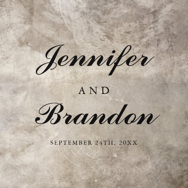 Monogram Wedding Dance Floor Decorations Decals (Insitu)