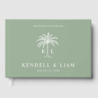 Monogram Wedding Logo Palm Tree