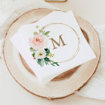 Monogram Wedding Napkin Cocktail Napkin<br><div class="desc">These napkins are perfect for any event!
Visit our website for more designs and inspiration: www.creativeuniondesign.com
This beautiful illustration is by: GraphicSafari</div>
