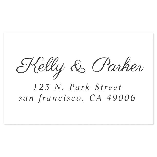 Monogram Wedding Return Address  Self-inking Stamp (Design)