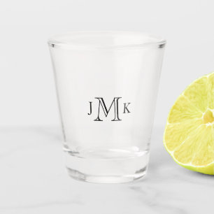Monogram Wedding Shot Glass